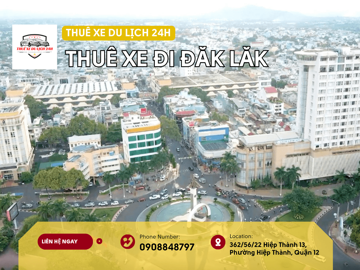 Cho thuê xe đi Đăk Lăk