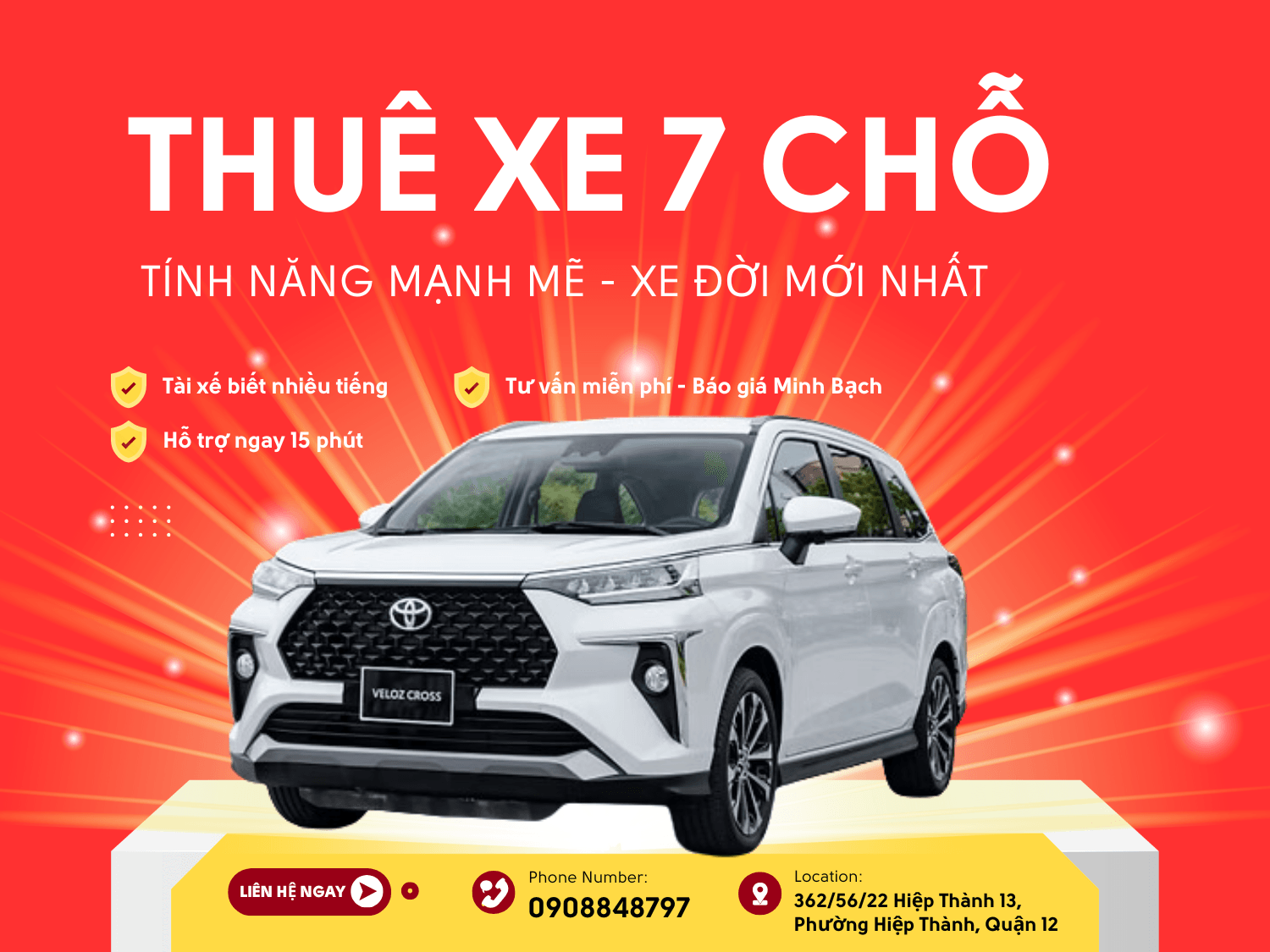 Cho thuê xe 7 chỗ